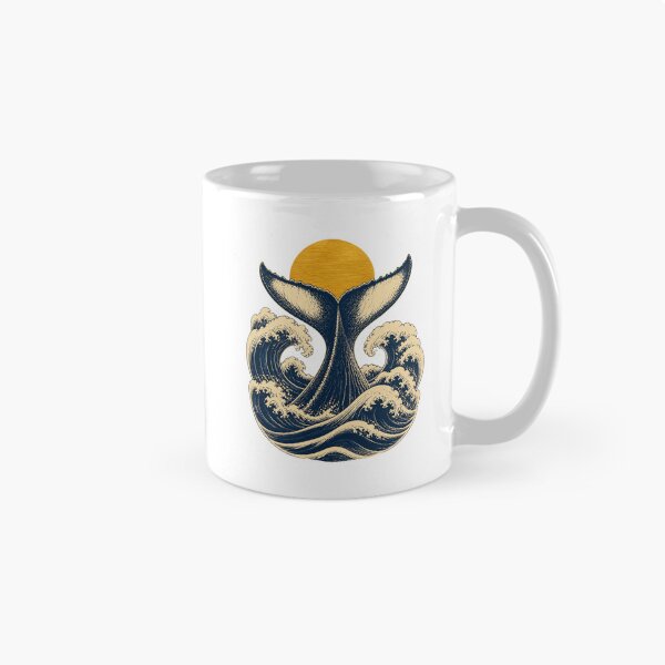 Item preview, Humpback Whale Tail Ocean Art – Vintage Marine Wildlife Design designed and sold by AMICO77.