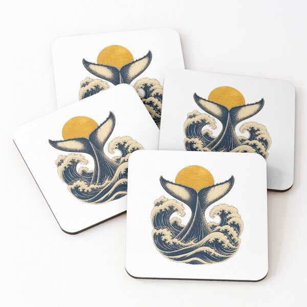 Item preview, Humpback Whale Tail Ocean Art – Vintage Marine Wildlife Design designed and sold by AMICO77.
