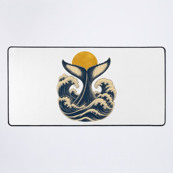 Item preview, Humpback Whale Tail Ocean Art – Vintage Marine Wildlife Design designed and sold by AMICO77.