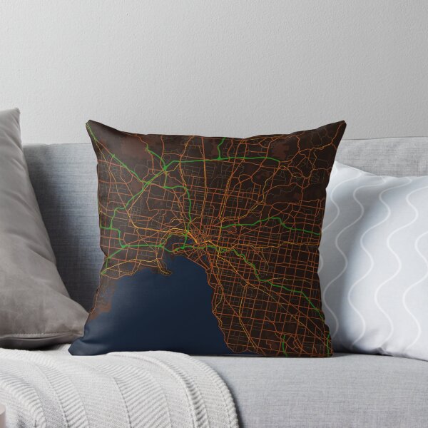 Item preview, Melbourne Map designed and sold by FelipeRomero.