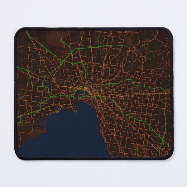 Item preview, Melbourne Map designed and sold by FelipeRomero.