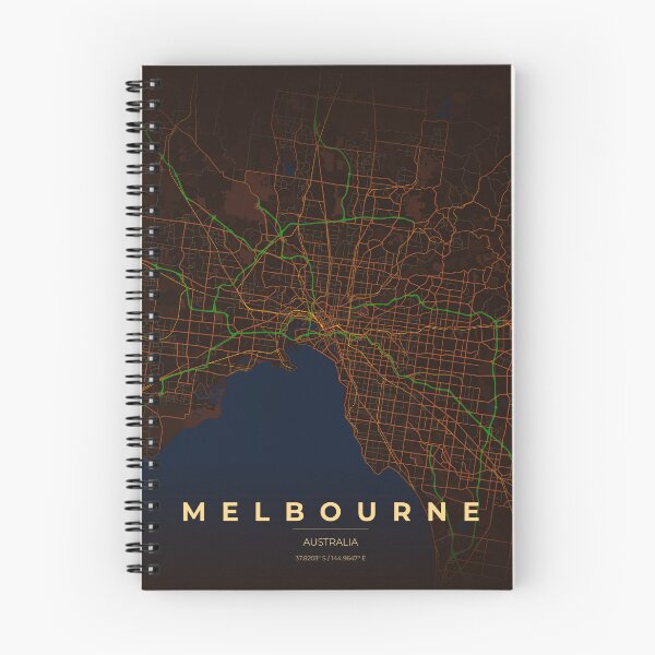 Item preview, Melbourne Map designed and sold by FelipeRomero.