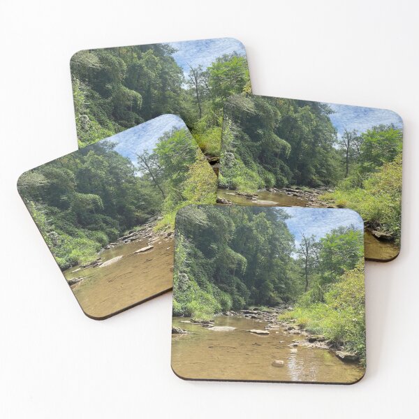 Item preview, Serene Woodland Steam and Stone Cairn in North Carolina designed and sold by Astute-Artio-Photography.