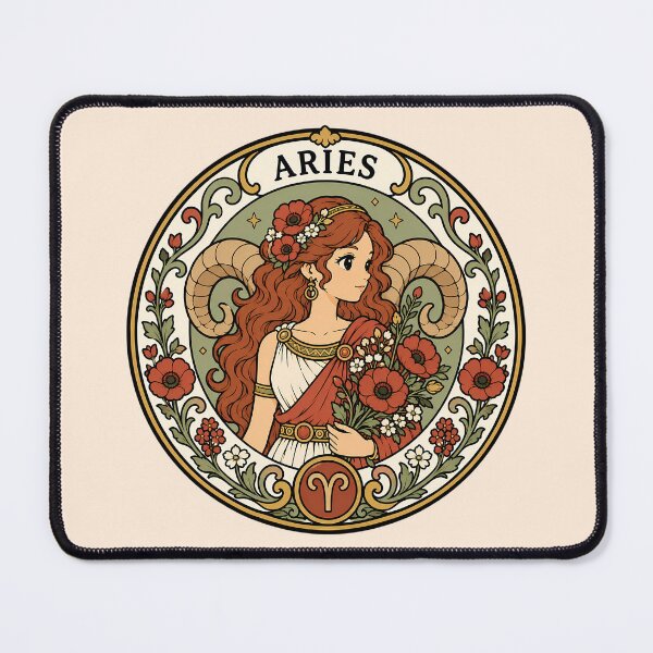 Item preview, Zodiac Sign Aries - The Ram designed and sold by FloreDreamStudio.