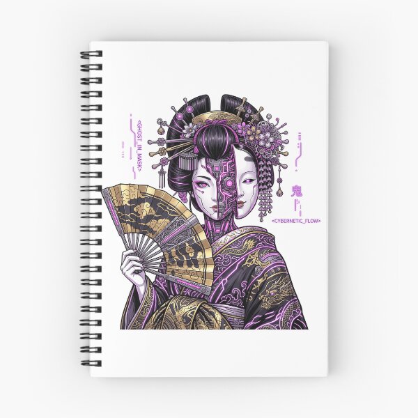 Item preview, Cyberpunk Geisha Android Japanese Neon Mecha Vaporwave Aesthetic designed and sold by mood-draftsman.