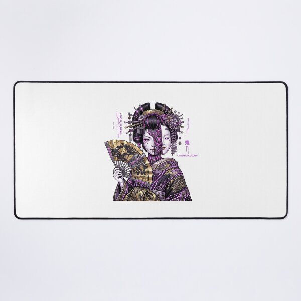 Item preview, Cyberpunk Geisha Android Japanese Neon Mecha Vaporwave Aesthetic designed and sold by mood-draftsman.