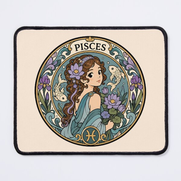 Item preview, Zodiac Sign Pisces - The Fish designed and sold by FloreDreamStudio.