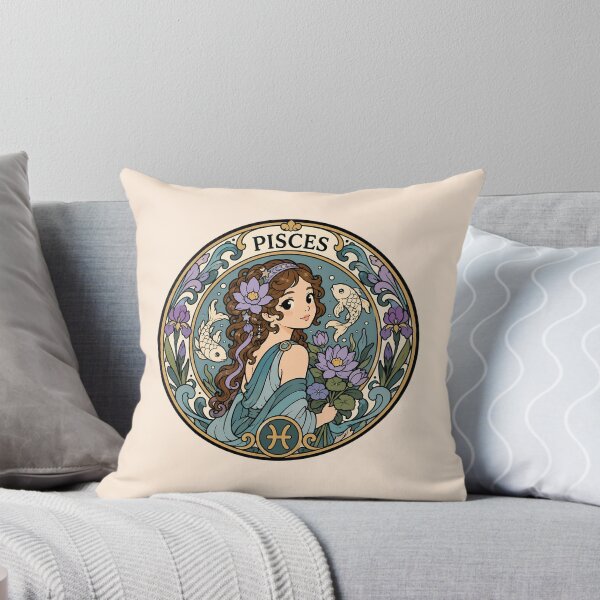 Item preview, Zodiac Sign Pisces - The Fish designed and sold by FloreDreamStudio.
