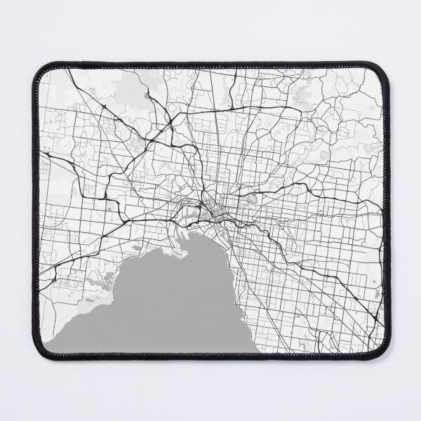 Item preview, Melbourne Map High Contrast designed and sold by FelipeRomero.