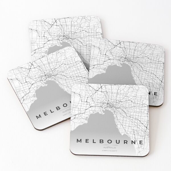 Item preview, Merlbourne Map High Contrast designed and sold by FelipeRomero.