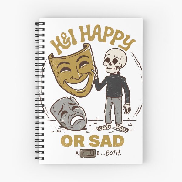 Item preview, Skeleton in Turtleneck and Pants Holding Large Comedy Mask near Tragedy Mask designed and sold by MisteryDesigner.