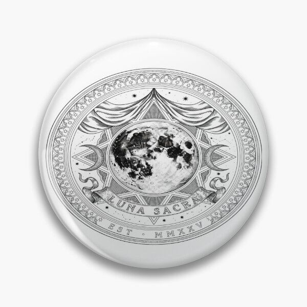 Item preview, Luna Sacra – Ornate Sacred Moon Emblem Design designed and sold by Midnight Veil Designs.
