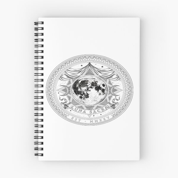 Item preview, Luna Sacra – Ornate Sacred Moon Emblem Design designed and sold by Midnight Veil Designs.