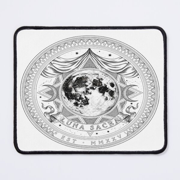 Item preview, Luna Sacra – Ornate Sacred Moon Emblem Design designed and sold by Midnight Veil Designs.
