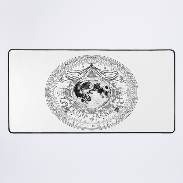 Item preview, Luna Sacra – Ornate Sacred Moon Emblem Design designed and sold by Midnight Veil Designs.