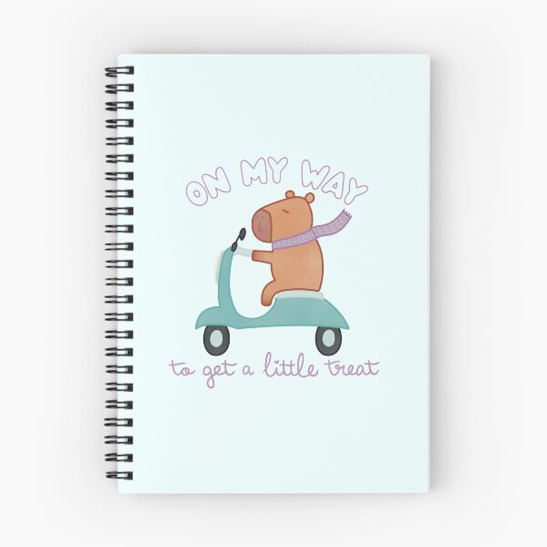 Item preview, On My Way to Get a Little Treat Cute Capybara on a Scooter designed and sold by winterpumpkin.
