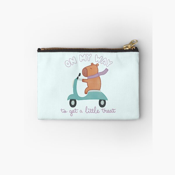 Item preview, On My Way to Get a Little Treat Cute Capybara on a Scooter designed and sold by winterpumpkin.