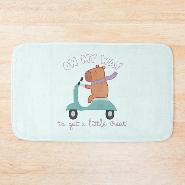 Item preview, On My Way to Get a Little Treat Cute Capybara on a Scooter designed and sold by winterpumpkin.