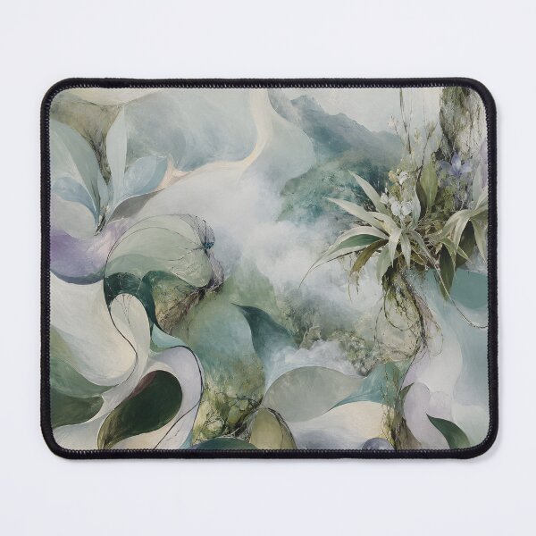 Item preview, Organic Abstract Landscape – Botanical Mountain Wall Art in Sage Green & Lavender designed and sold by GutyzDesignsES.