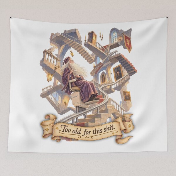 Item preview, Dumbledore – Too Old for This Shit designed and sold by Pop Pantheon & Trim Team.