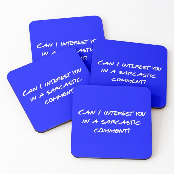 Item preview, Can I Interest You In A Sarcastic Comment - Funny Sarcasm Quote - Dry Humor Gift - Witty Comeback - Retro TV Quote designed and sold by Wesli.