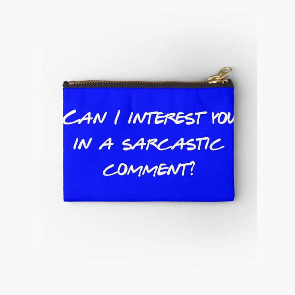 Item preview, Can I Interest You In A Sarcastic Comment - Funny Sarcasm Quote - Dry Humor Gift - Witty Comeback - Retro TV Quote designed and sold by Wesli.