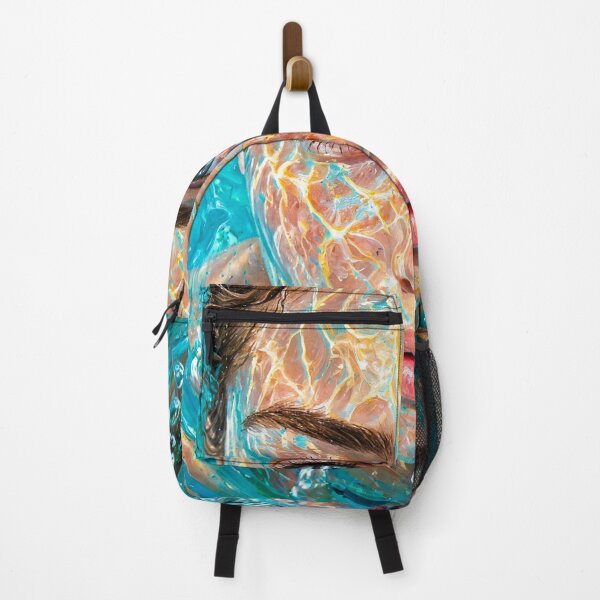 Item preview, Underwater Light - Dreamy Portrait in Turquoise Water with Bubbles designed and sold by Surviving Monday Club.