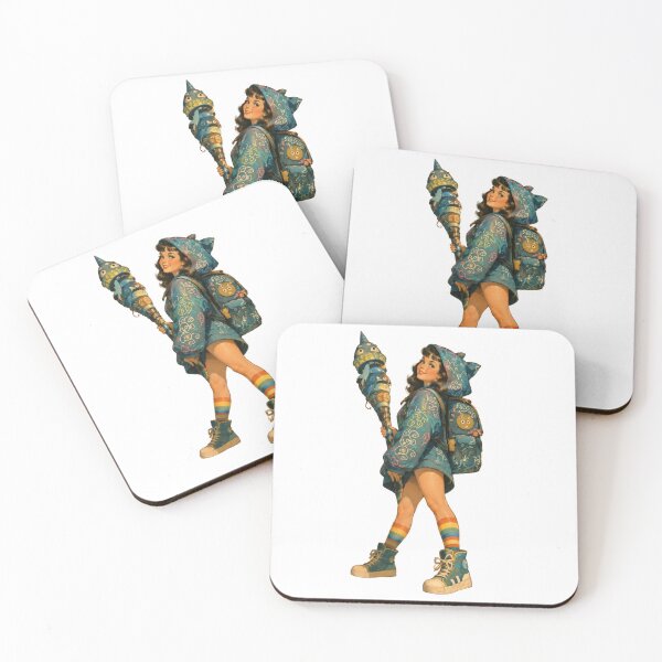 Item preview, Vintage Fantasy Pin-Up Adventurer | Cute Retro Mage Girl designed and sold by Cosplayvintage.
