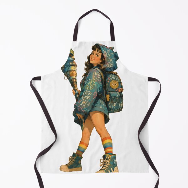 Item preview, Vintage Fantasy Pin-Up Adventurer | Cute Retro Mage Girl designed and sold by Cosplayvintage.