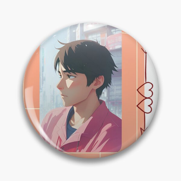 Item preview, Retro 90s Anime Boy Pastel Heart designed and sold by No Talk Studio .