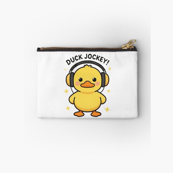 Item preview, Funny Cute Kawaii Cartoon Music DJ Style Yellow Duck with Earphones DUCK JOCKEY! designed and sold by Giulivo Store Graphic.