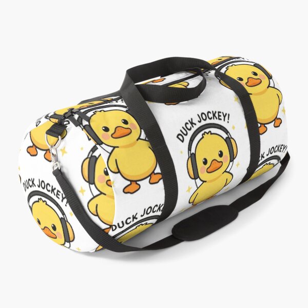 Item preview, Funny Cute Kawaii Cartoon Music DJ Style Yellow Duck with Earphones DUCK JOCKEY! designed and sold by Giulivo Store Graphic.