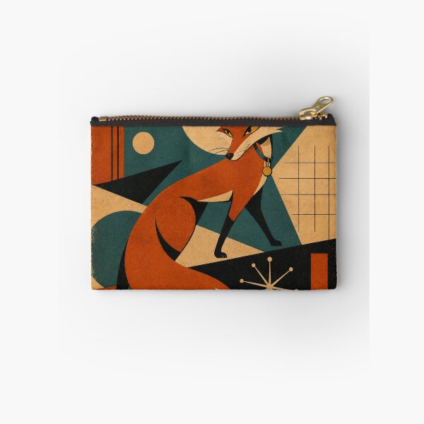 Item preview, Mid-Century Atomic Fox Retro Art Print designed and sold by Retroteez.