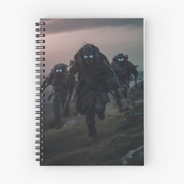 Item preview, Sci-Fi Viking Raiders Wall Art, Tactical Berserker Poster designed and sold by AetherianArchive.