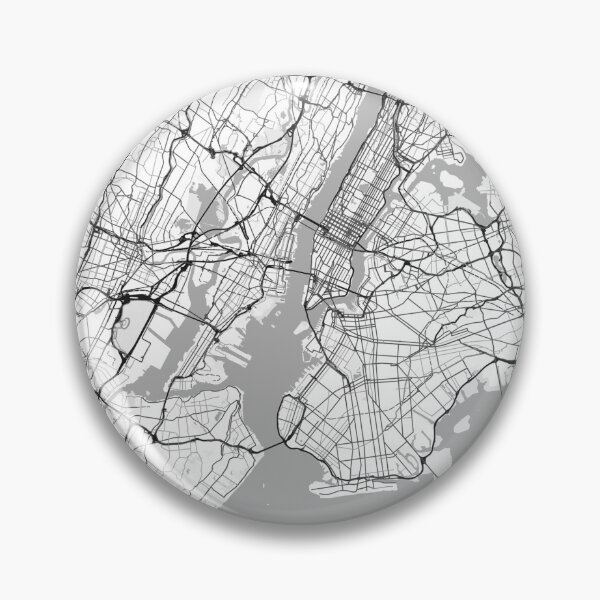 Item preview, New York Map High Contrast designed and sold by FelipeRomero.