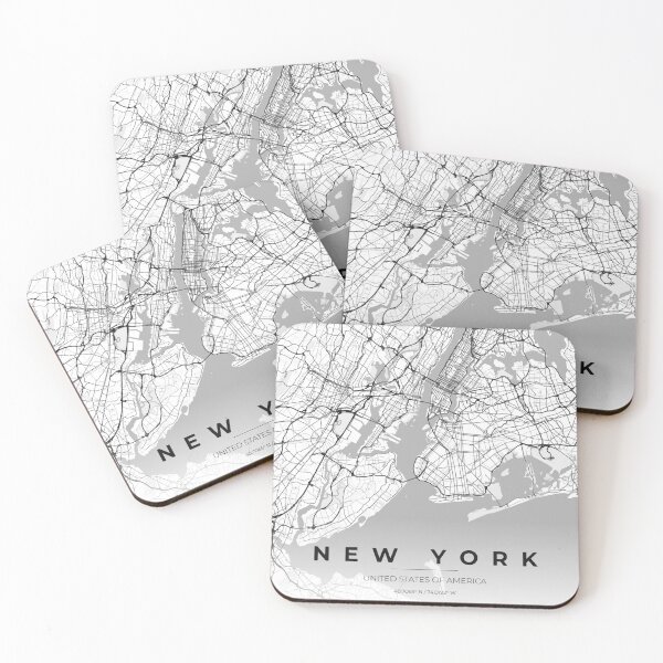 Item preview, New York Map High Contrast designed and sold by FelipeRomero.