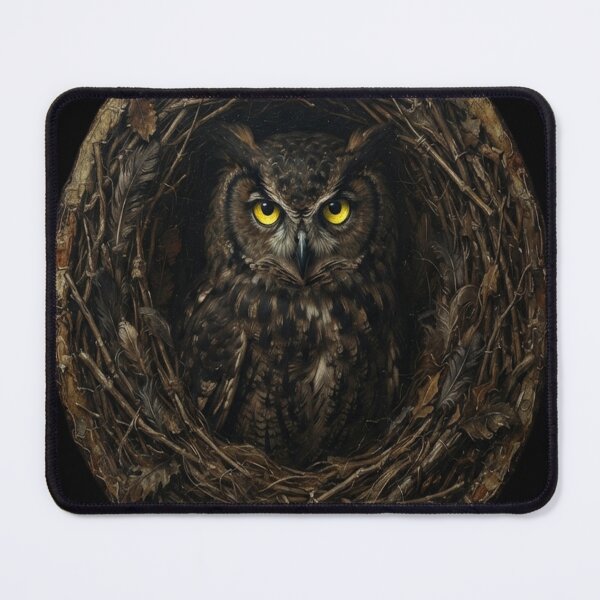 Item preview, Curious Owl Hieronymus Bosch Garden of Earthly Delights designed and sold by florancouriei.