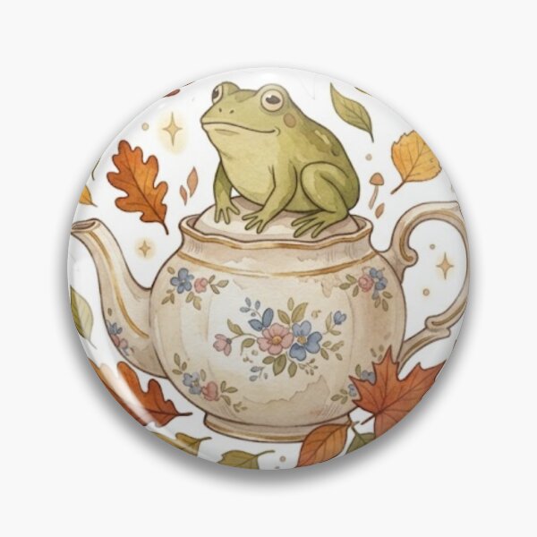 Item preview, The Frog in the Teapot - Cottagecore Aesthetic designed and sold by conamor-bymel.
