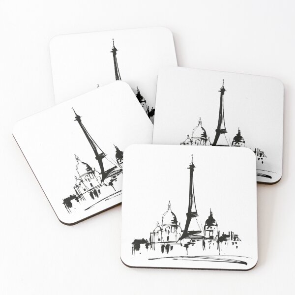 Item preview, Paris Eiffel Tower Minimalist Line Art designed and sold by MarkedArtPrints.