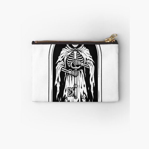 Item preview, Grim Reaper Standing in Gothic Archway Holding Large Skeleton Key designed and sold by MisteryDesigner.