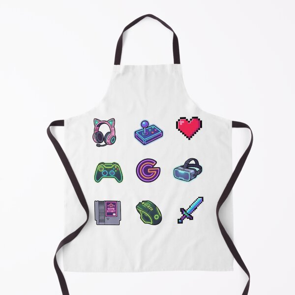 Item preview, Retro Neon Gamer Aesthetic 80s 90s Pixel Gaming Sticker Pack designed and sold by mood-draftsman.