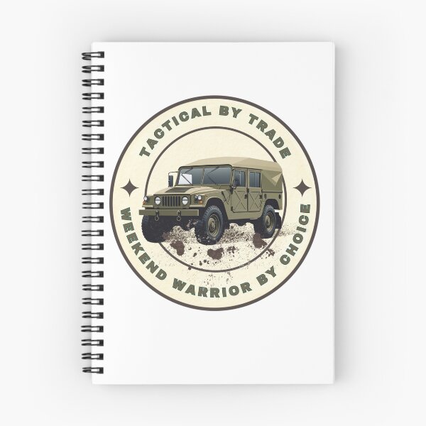 Item preview, Tactical by Trade, Weekend Warrior by Choice – Military Vehicle Badge Tee | Military Vehicle Emblem Design designed and sold by SIGNAL & BLOOM.