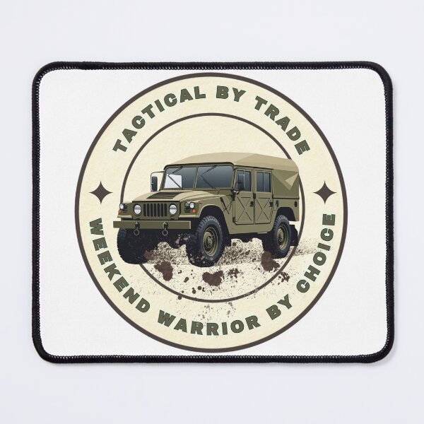 Item preview, Tactical by Trade, Weekend Warrior by Choice – Military Vehicle Badge Tee | Military Vehicle Emblem Design designed and sold by SIGNAL & BLOOM.