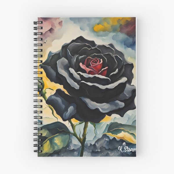 Item preview, Black and Red Rose Water Colour designed and sold by Creepy Princess Creations.
