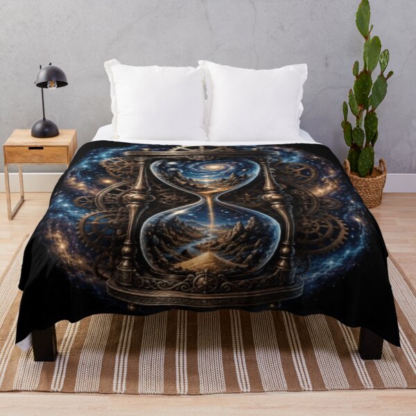 Item preview, Steampunk Space Hourglass Galaxy Time Travel Art designed and sold by DailySparks.
