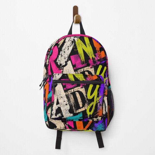 Item preview, Letter Bomb - Neon Graffiti Art Pattern designed and sold by Offbeat Design.