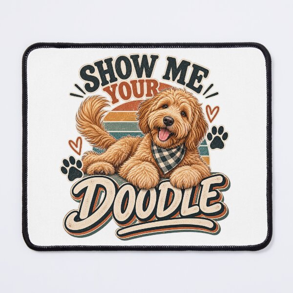 Item preview, Show Me Your Doodle – Funny Goldendoodle Dog Lover Retro Design designed and sold by InkBarn.