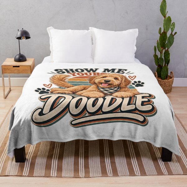 Item preview, Show Me Your Doodle – Funny Goldendoodle Dog Lover Retro Design designed and sold by InkBarn.