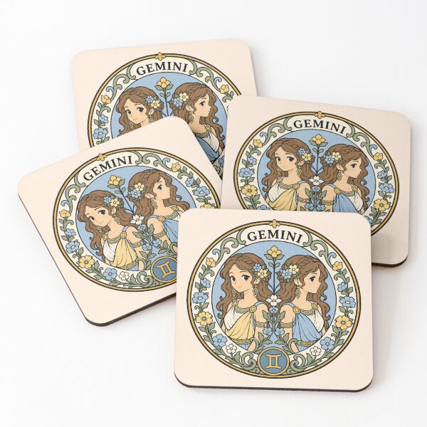 Item preview, Zodiac Sign Gemini - The Twins designed and sold by FloreDreamStudio.