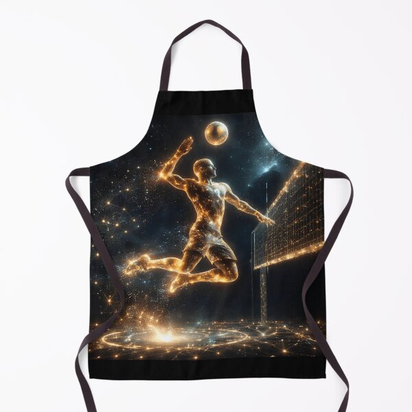 Item preview, Cosmic Volleyball – Golden Volleyball Player designed and sold by Danicreator.